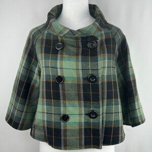 Steve Madden Preppy Plaid Tartan Jacket - Medium